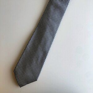 Ralph Lauren Houndstooth Black and White Tie